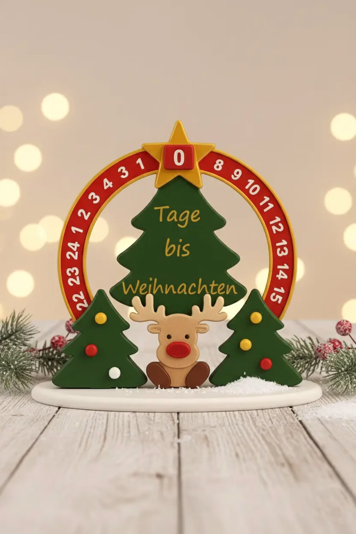 Weihnachts Countdown mit Rudolph
