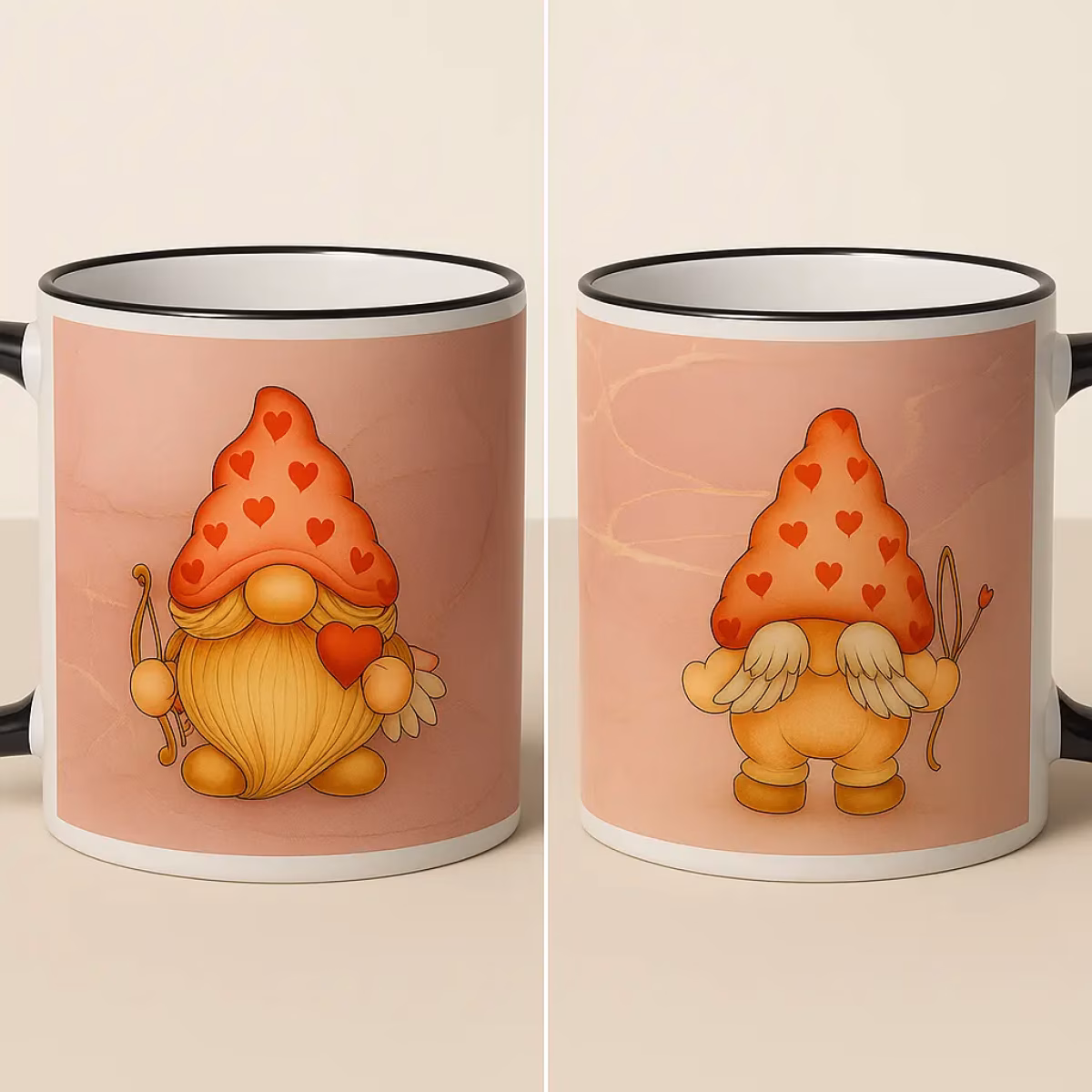 Gnom Tasse – vorne Herz, hinten Humor