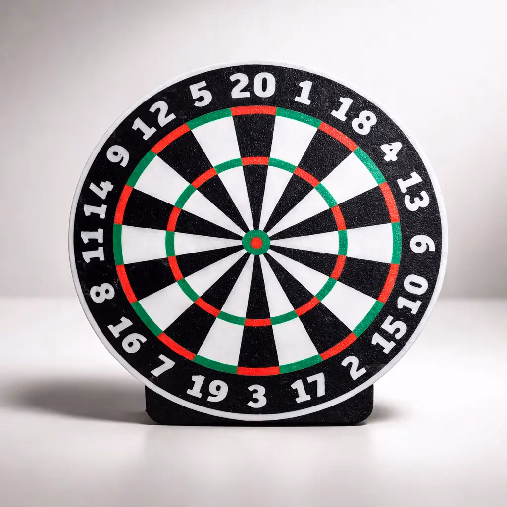 Spardose Dartscheibe stehend