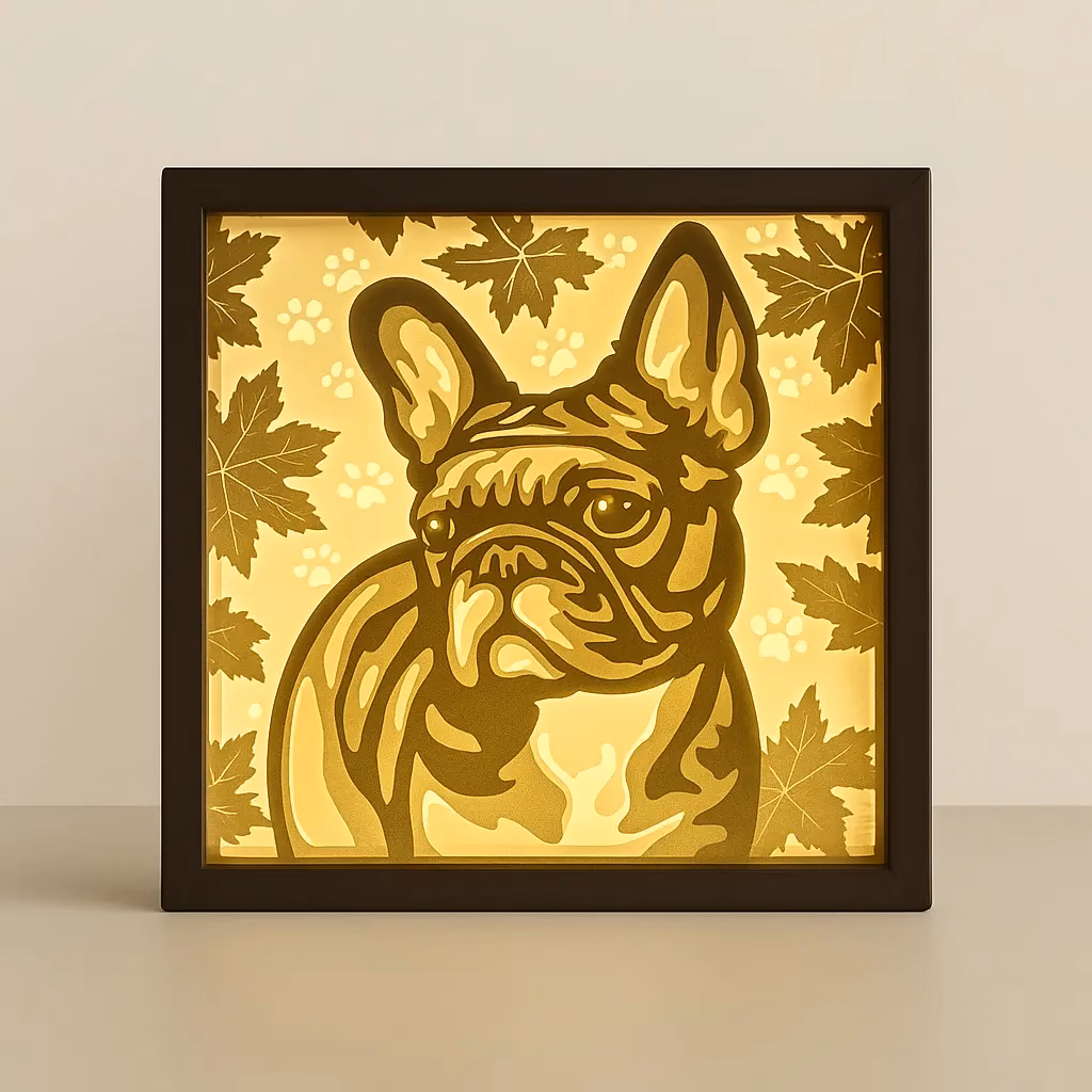 Französische Bulldogge – LED Deko