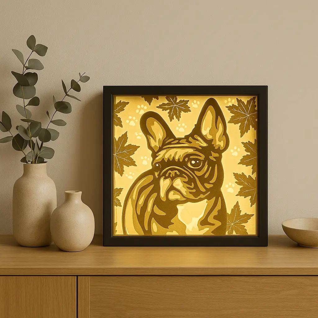 Französische Bulldogge – LED Deko