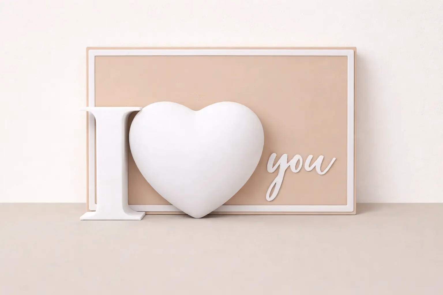 I love you – Herzkarte zum Aufstellen