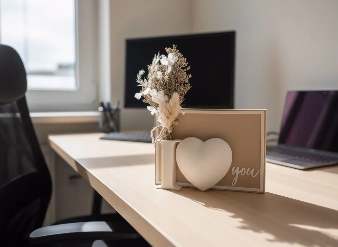 I love you – Herzkarte zum Aufstellen