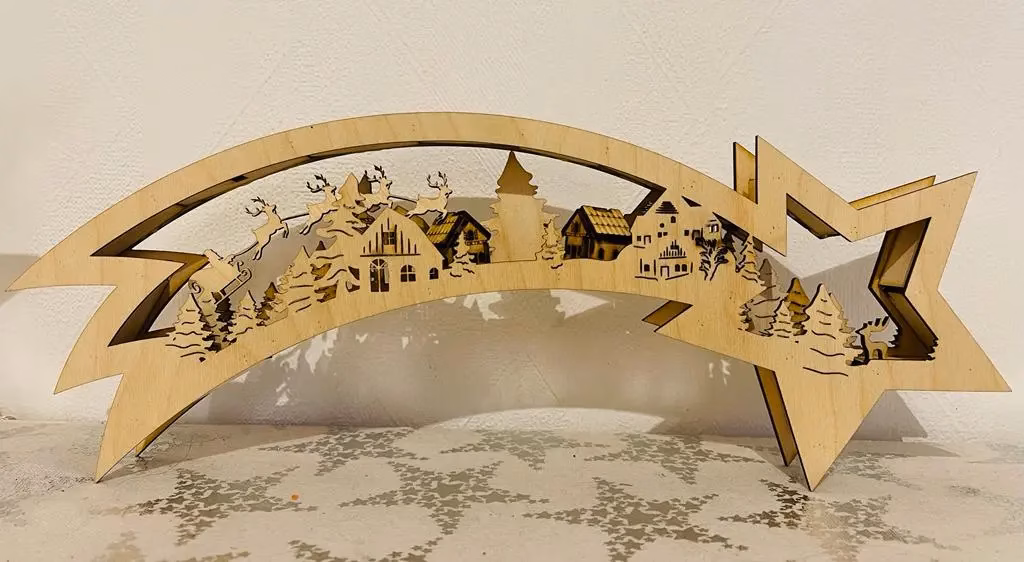 Sternschnuppe Weihnachtsstern – Winterdeko