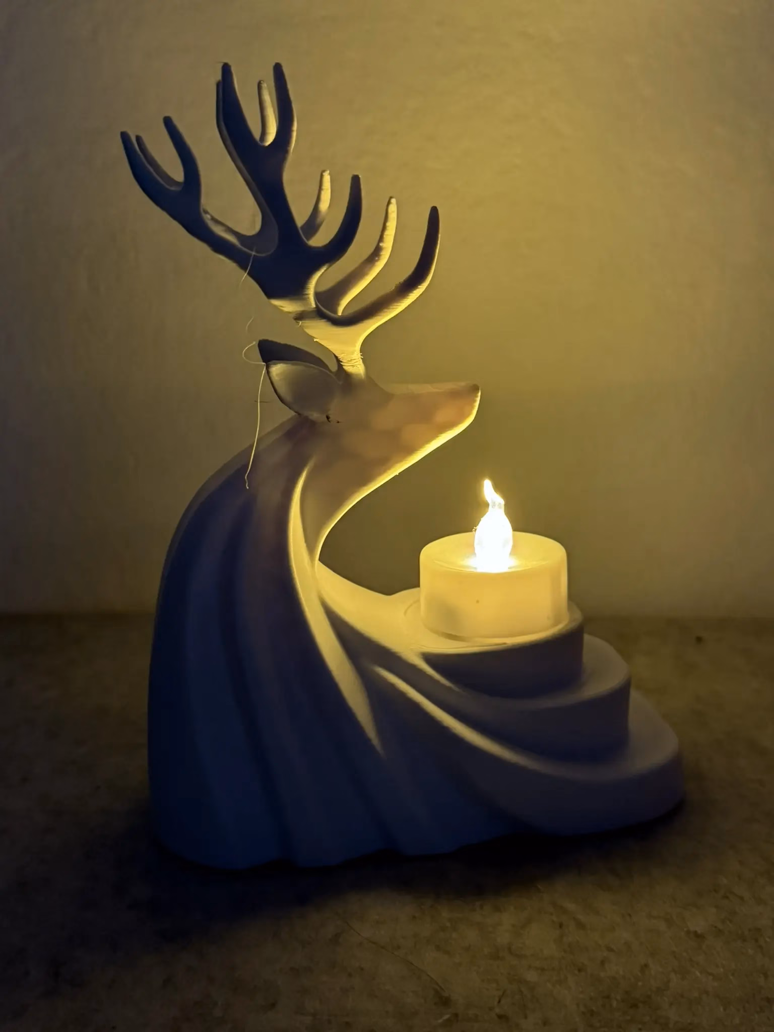 Rentier Kerzenhalter – elegante Weihnachtsdeko