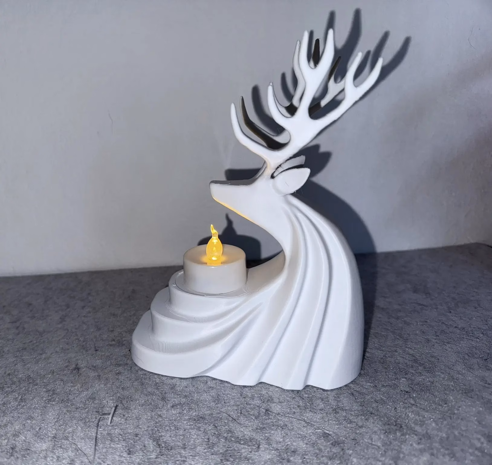Rentier Kerzenhalter – elegante Weihnachtsdeko