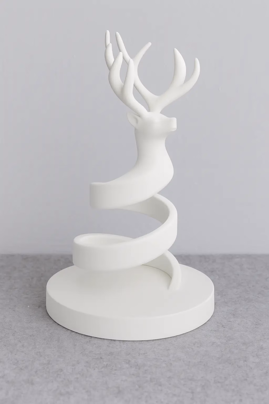 Rentier Kerzenhalter – Spiralform