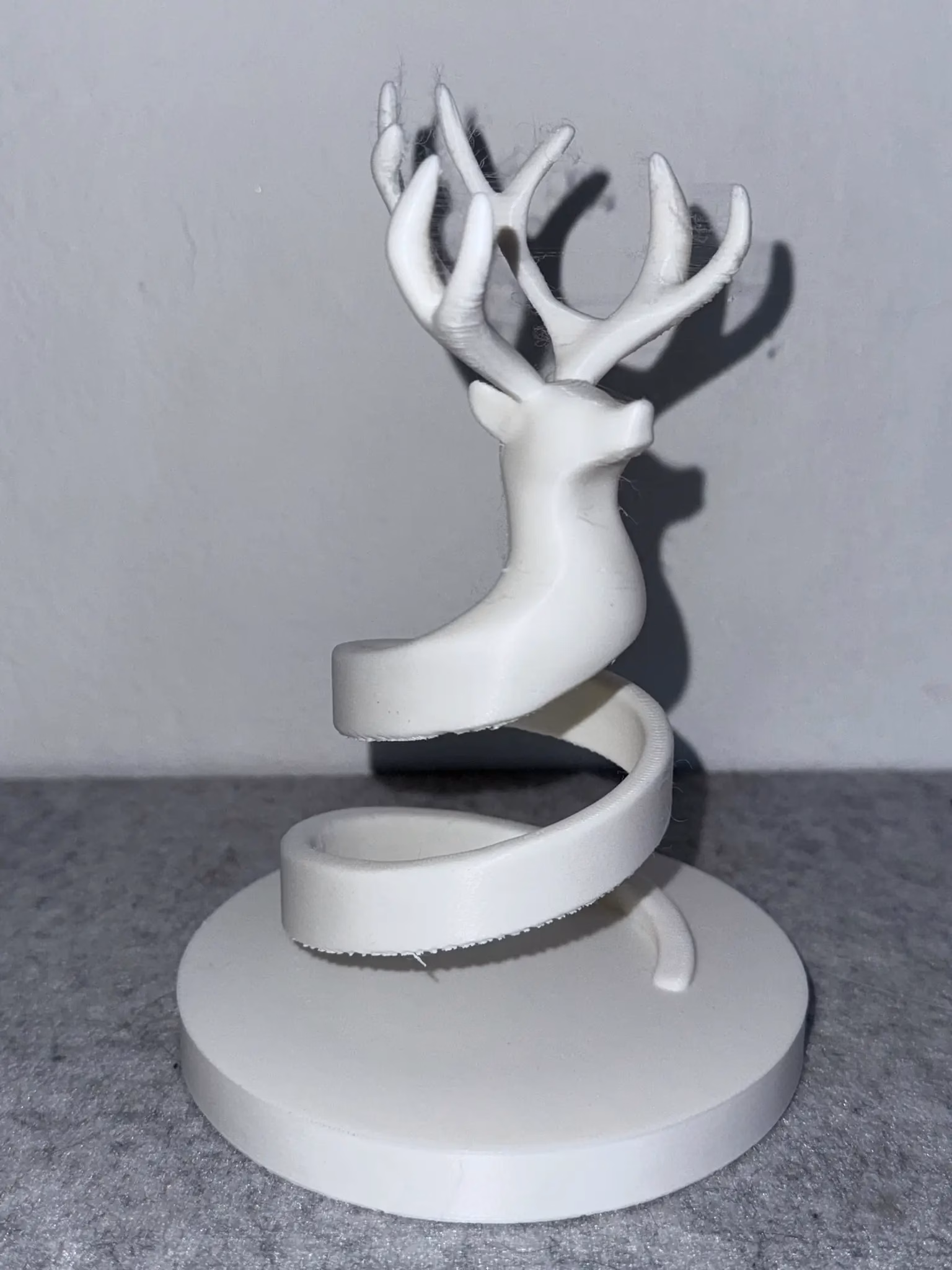 Rentier Kerzenhalter – Spiralform