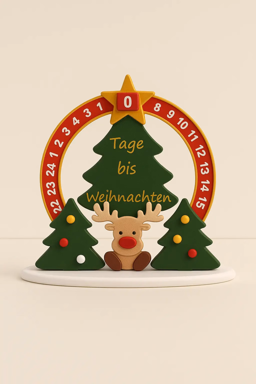 Weihnachts Countdown mit Rudolph