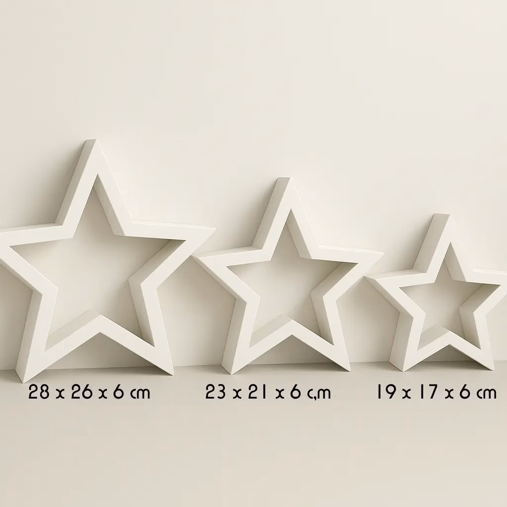Sterne zur Weihnachtsdeko – für DIY Projekte, einzeln oder als 3er-Set