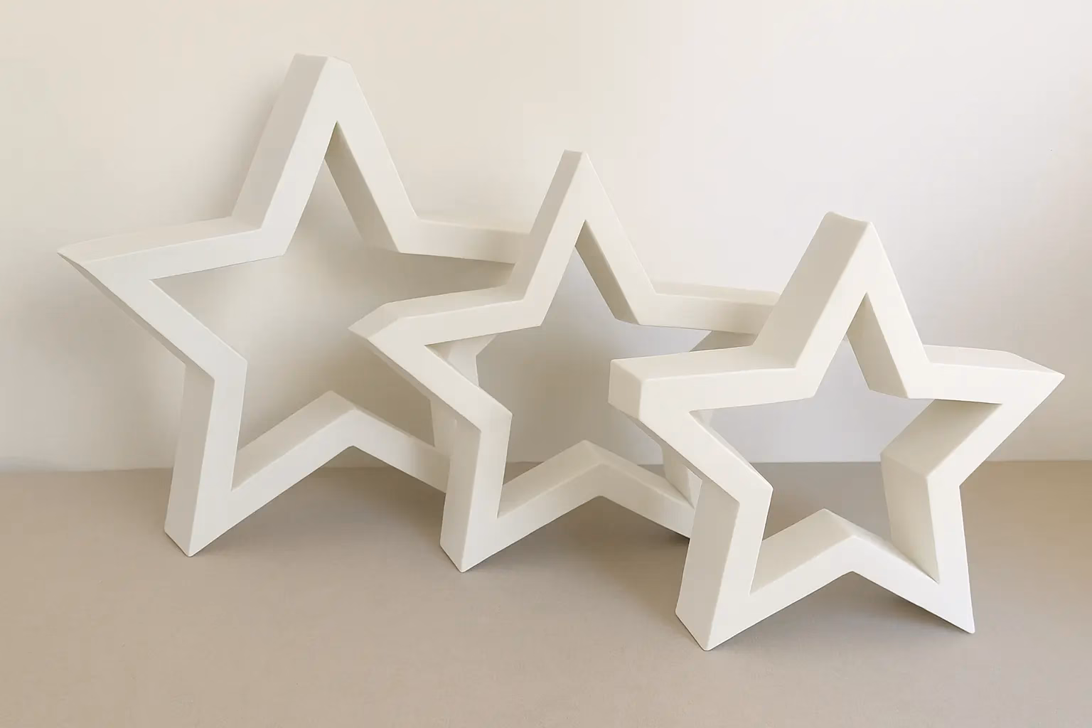 Sterne zur Weihnachtsdeko – für DIY Projekte, einzeln oder als 3er-Set