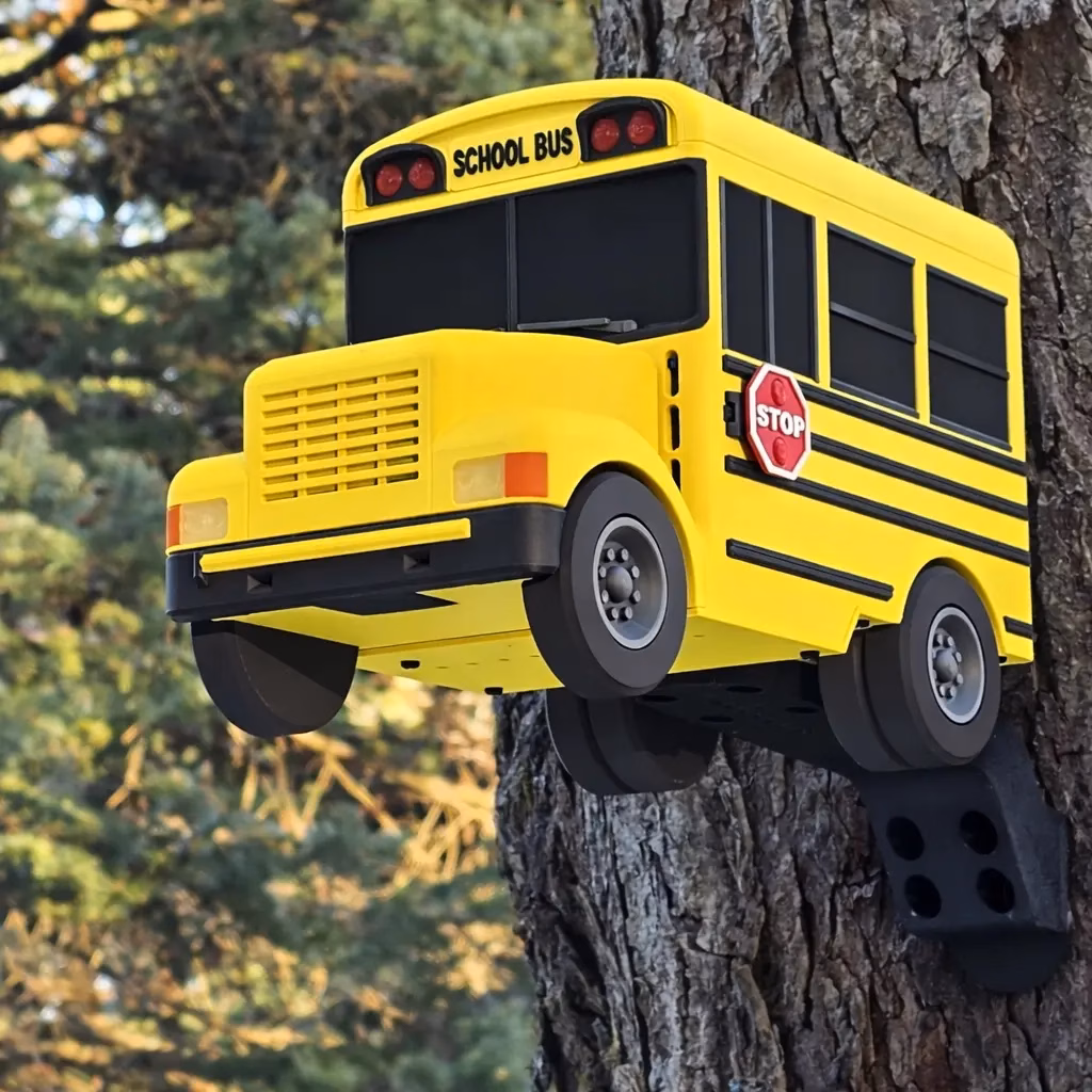 Vogelhaus/Nistkasten amerikanischer Schulbus