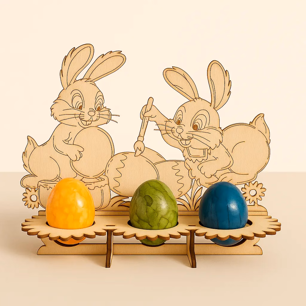 Osterhase Tischdeko – dekorativer Halter für Eier