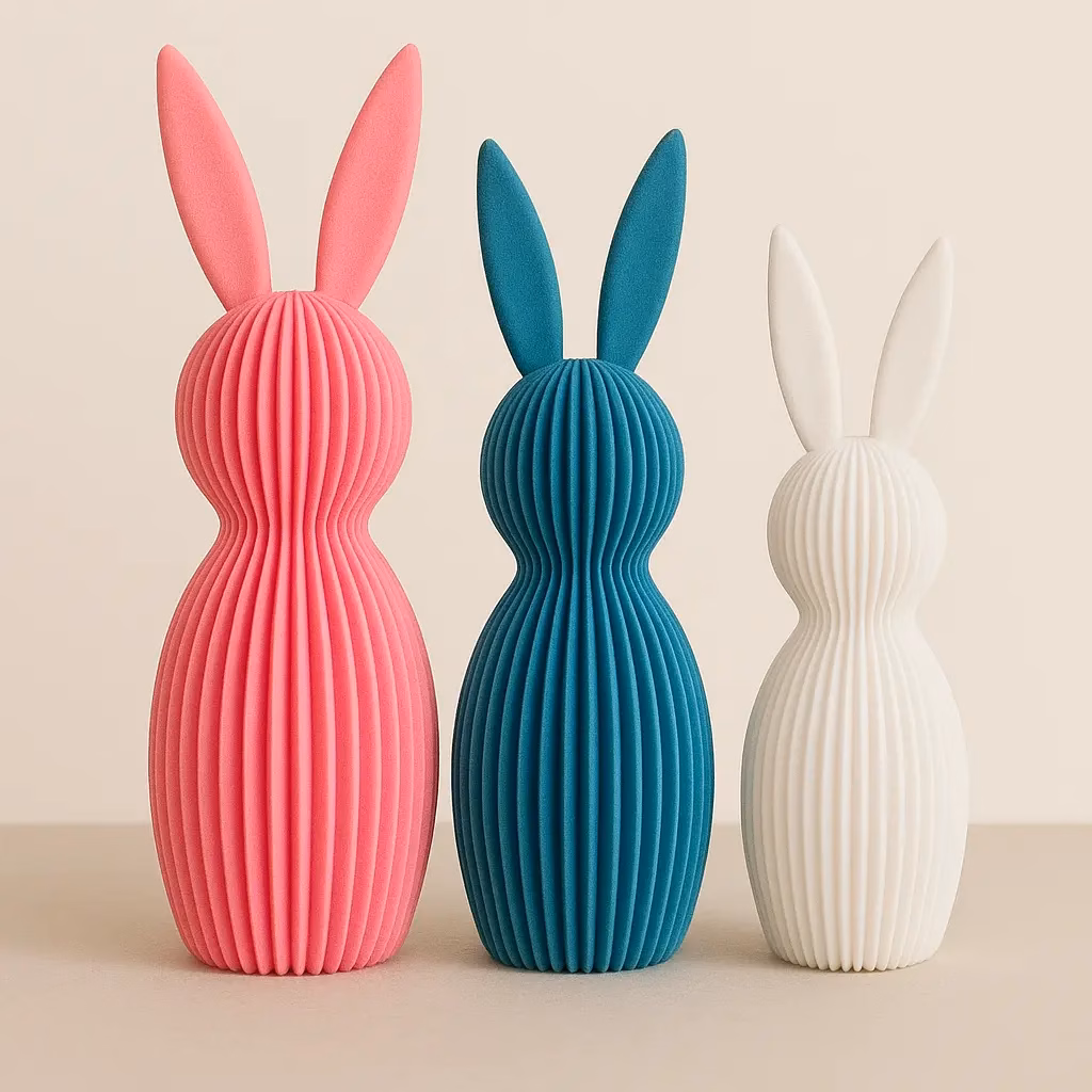 Hasen Figuren modern – schlichte Osterdekoration